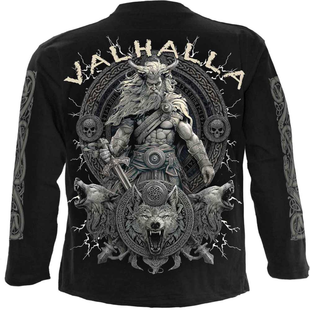 Spiral - Valhalla Lange ärmel top - Schwarz